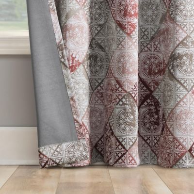 Lawson Global Medallion Print Room Darkening Grommet Curtain Panel