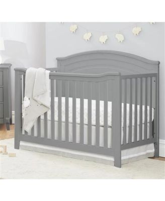 Convertible Crib in Solid Wood – Adjustable Height Baby Crib for Infant to Toddler, Toddler Rail Not Included