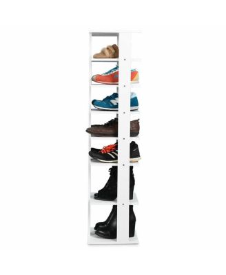 Wooden Shoes Storage Stand 7 Tiers Shoe Rack Organizer Multi-shoe Rack Shoebox