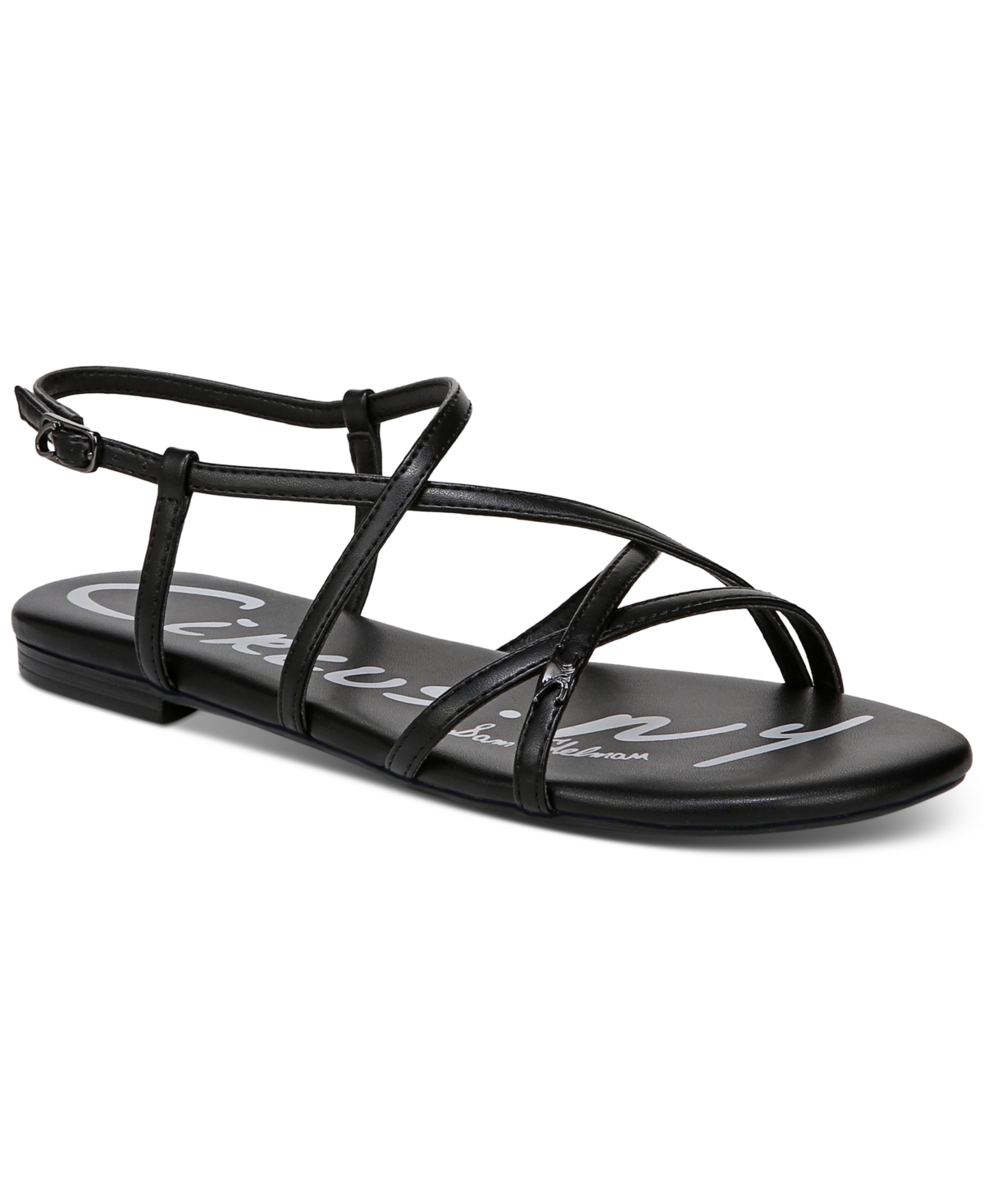 Rebecca Strappy Flat Sandals - Mocha Snake Multi