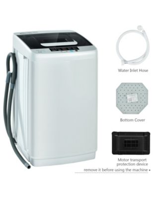 8.8 lbs Portable Full-Automatic Washing Machine with Drain Pump and Spin Dryer