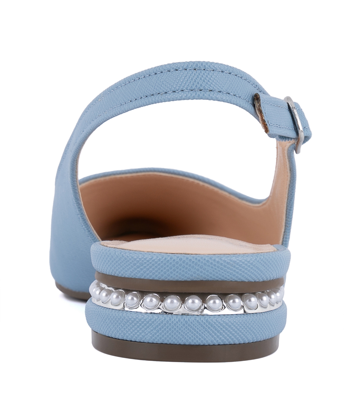 Jones New York Women's Quilsa Pointed Toe Slingback Flats In Light Blue