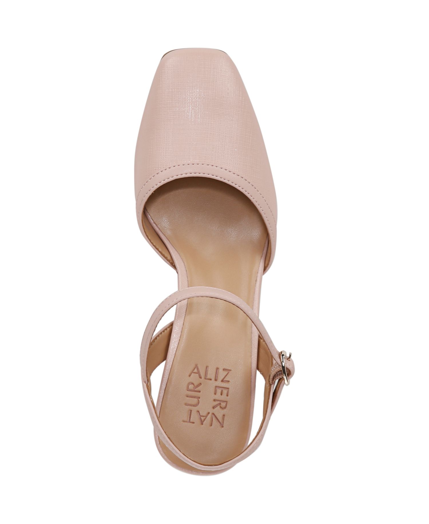 Women's Wave Square Toe Ankle Strap Pumps