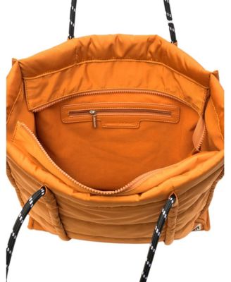 Palm Faux Leather Tote Bag