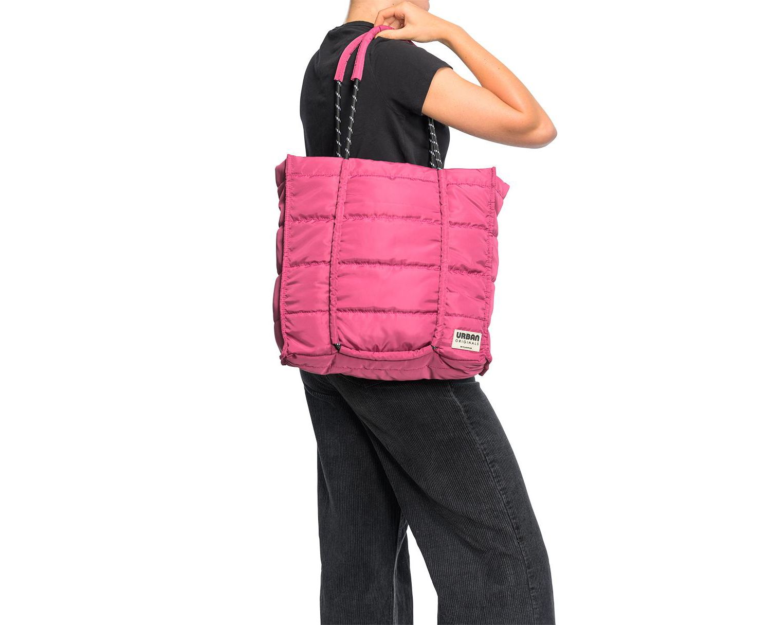 Palm Faux Leather Tote Bag