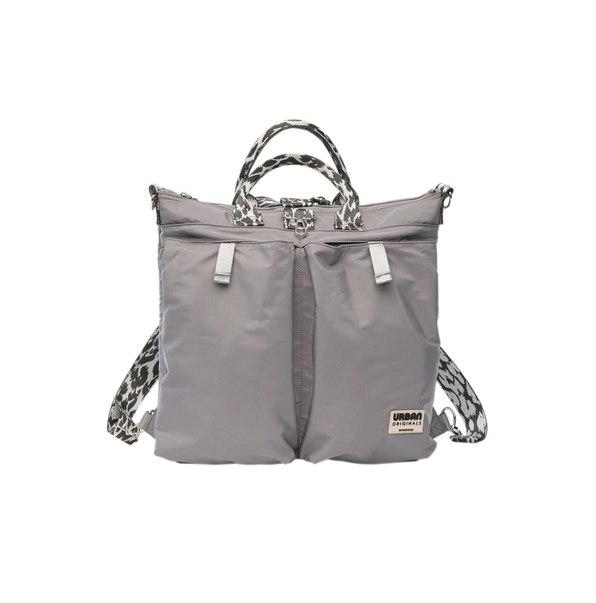 Como Faux Leather Backpack - Gray