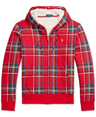 Polo Ralph Lauren - Men's Plaid Pile Fleece-Lined Hoodie