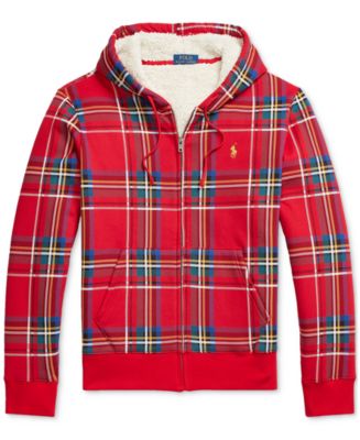 パーカー・フーディ RALPH LAUREN Plaid Pile Fleece Hoodie Polo Bear Plaid Fleece Hoodie