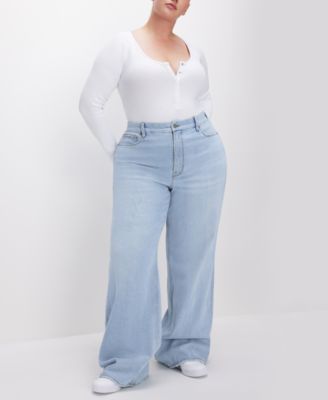 Women's Good Skate High-Rise Wide-Leg Jeans, Regular & Plus Size