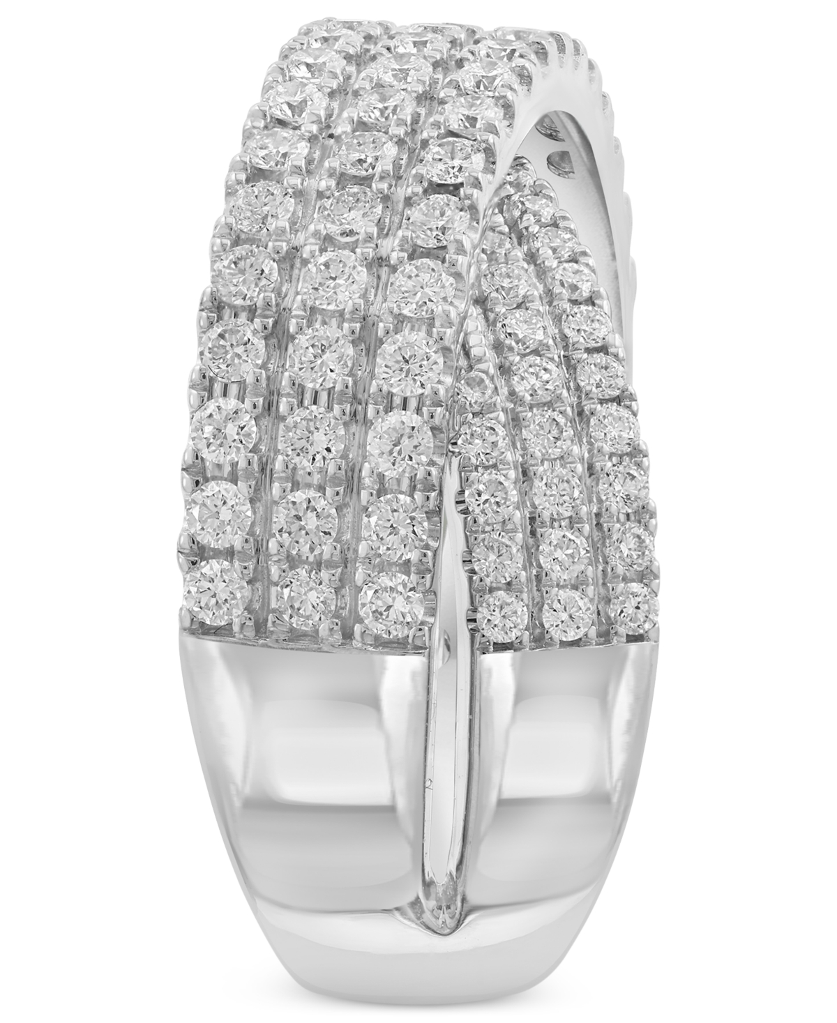 EFFY COLLECTION EFFY DIAMOND CROSSOVER RING (1-1/2 CT. T.W.) IN 14K WHITE GOLD 