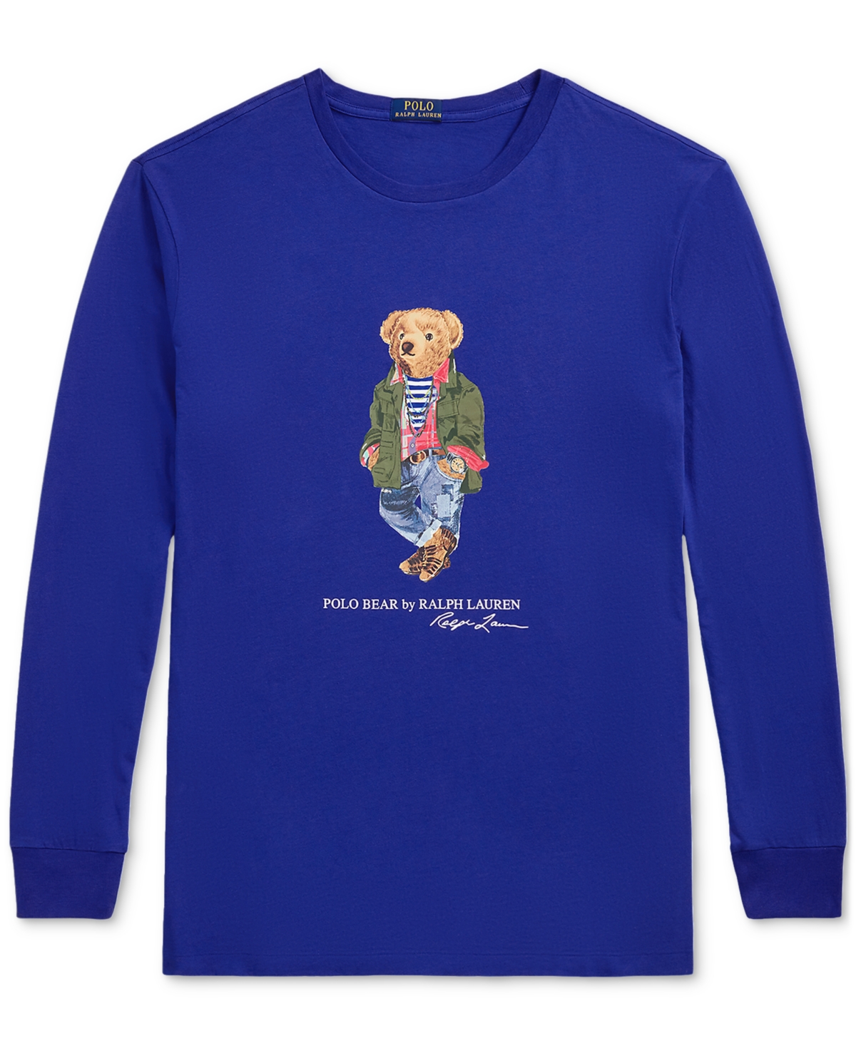 Polo Ralph Lauren Men's Big & Tall Polo Bear Jersey Long-Sleeve T-Shirt
