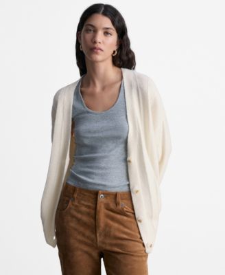 MANGO Women's Buttoned Long Cardigan