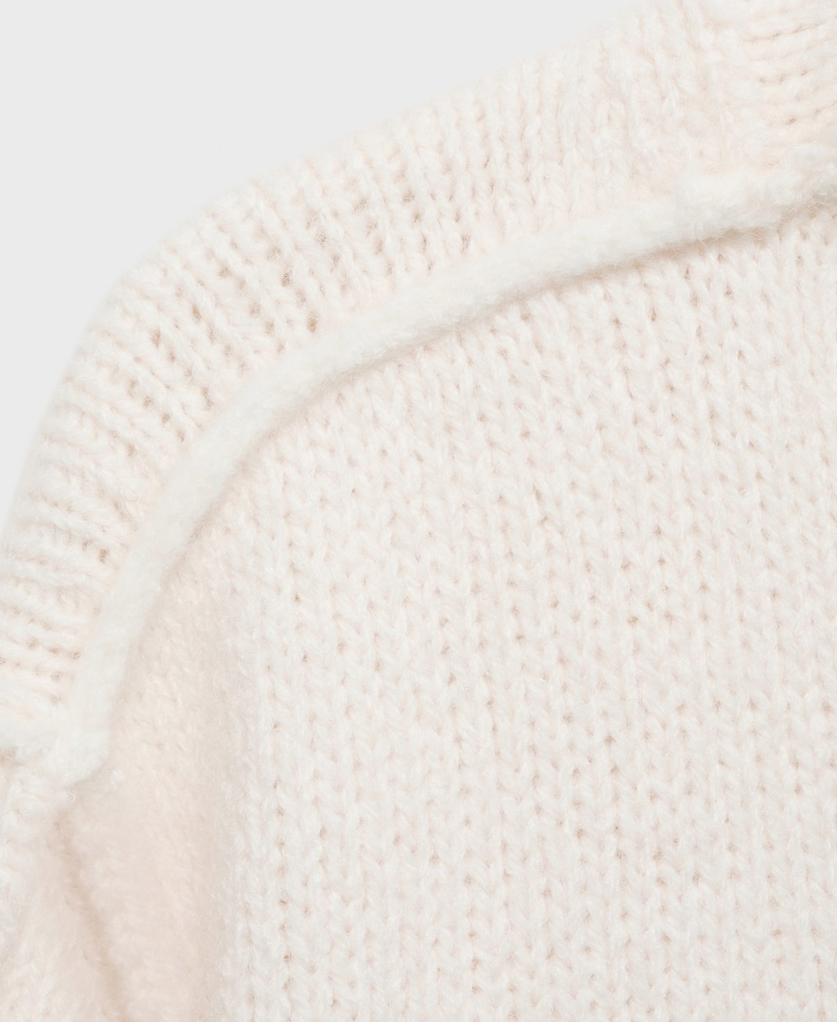 Mango Women's Seams Detail Perkins-Neck Sweater