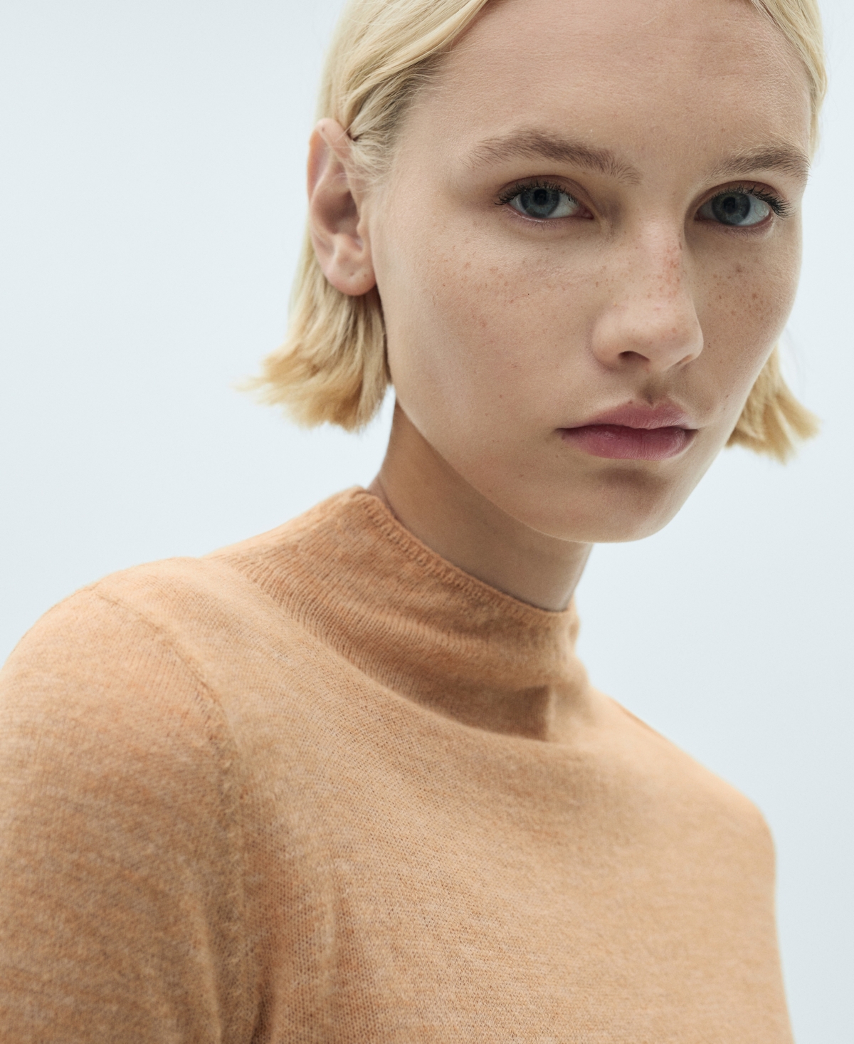 Mango Women's Perkins-Neck Fine-Knit Sweater