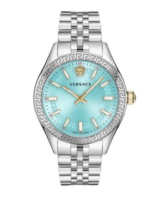Versace Hellenyium Silver Stainless Steel Bracelet Watch, 36mm