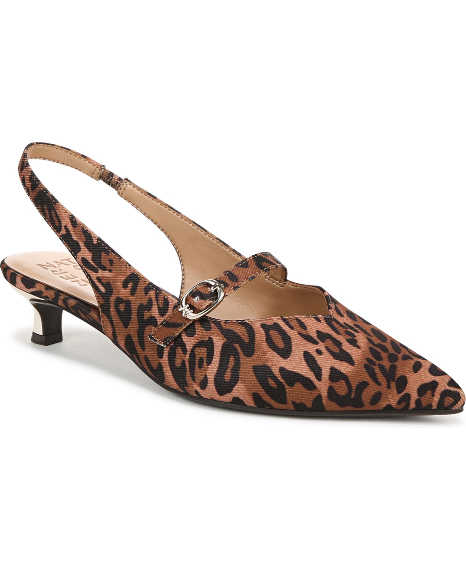 Women's Grayson Pointed Toe Kitten Heel Slingback Pumps