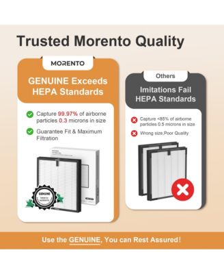 Morento 2 Pack Genuine Air Purifier Replacement Filter for HY4866 Air Purifier