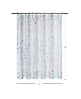 Watercolor Painter Dots Texture Shower Curtain, 72"X72"