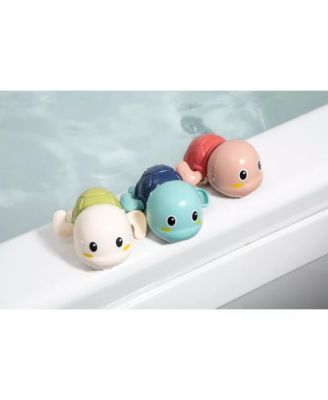 Toddler Floating Turtle Bath Toys 1-3, Wind-Up Swimming Toys Girls, Fun Cute Pool Toys Safe and Durable Bathtub Water Toys, 3-Pack