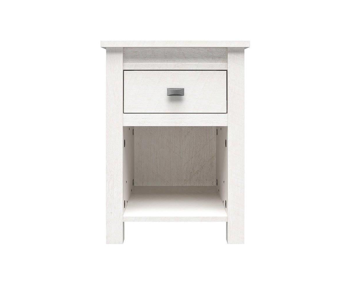 Slickblue Farmhouse 1-Drawer Bedroom Nightstand for Rustic Charm and Practical Storage