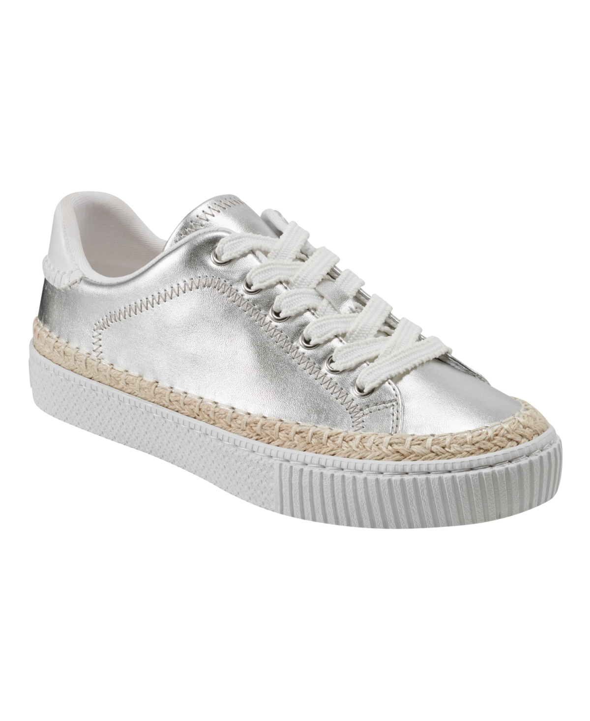 Marc Fisher Women's Spryng Round Toe Casual Sneakers In Silver