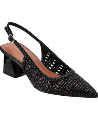 Women's Lulia Woven Block Heel Slingback Pumps