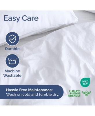 90" W x 90" LPremium Microfiber Duvet Cover Set - Queen