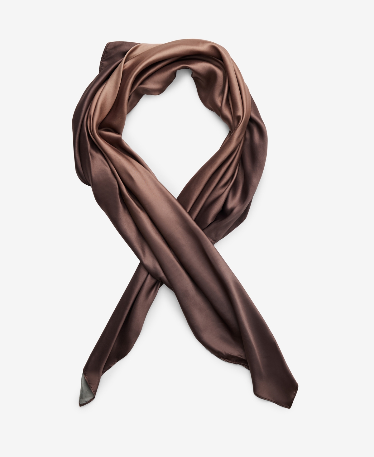 Steve Madden Earth Shatters Marble Pattern Square Scarf 2-pc. Set In Chocolate