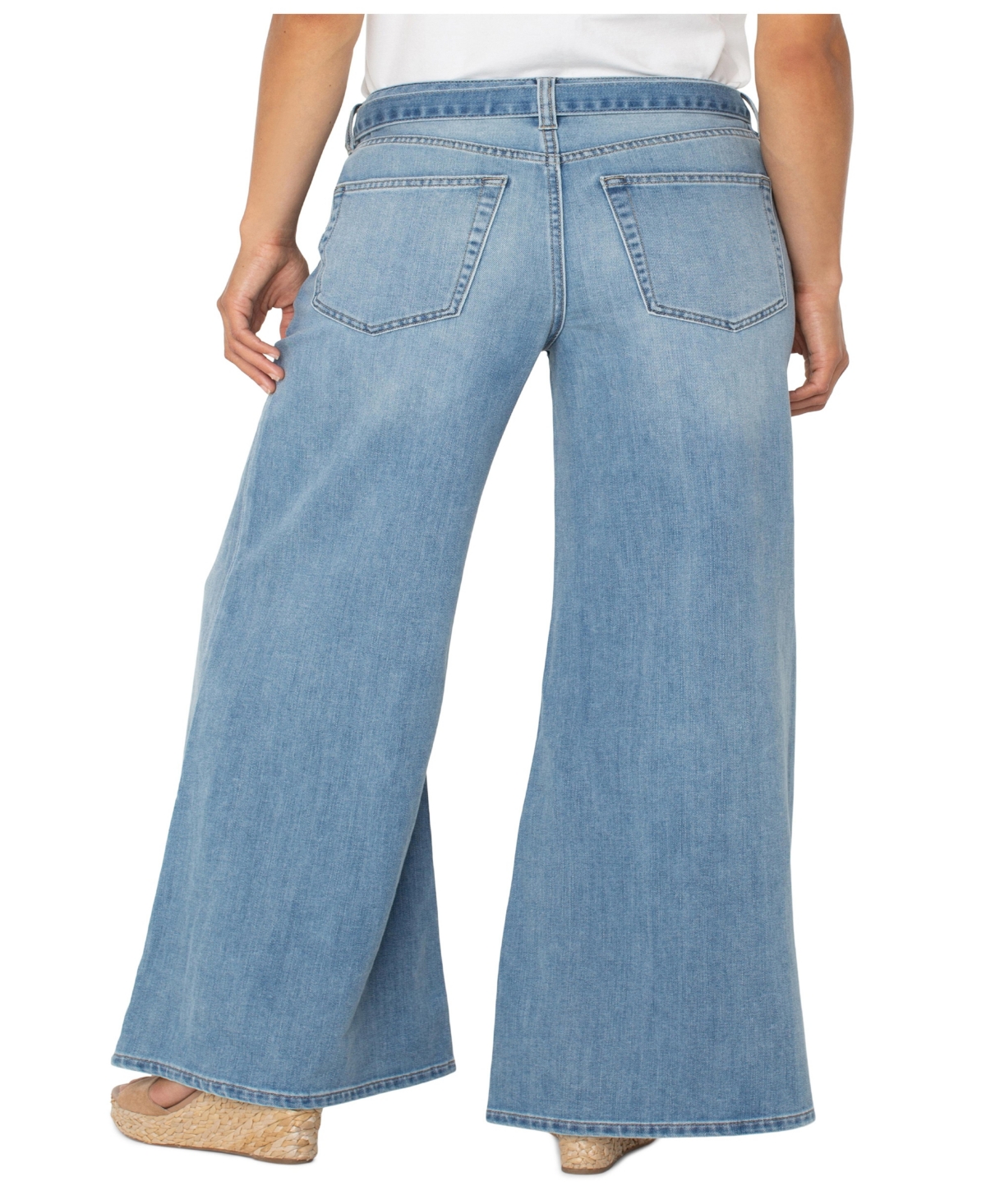 Liverpool Los Angeles Women's High Rise Super Stride Jeans With Belt In Scenic Trail