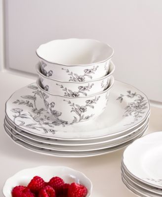 Bellamy Porcelain 12 Pc. Dinnerware Set, Service for 4