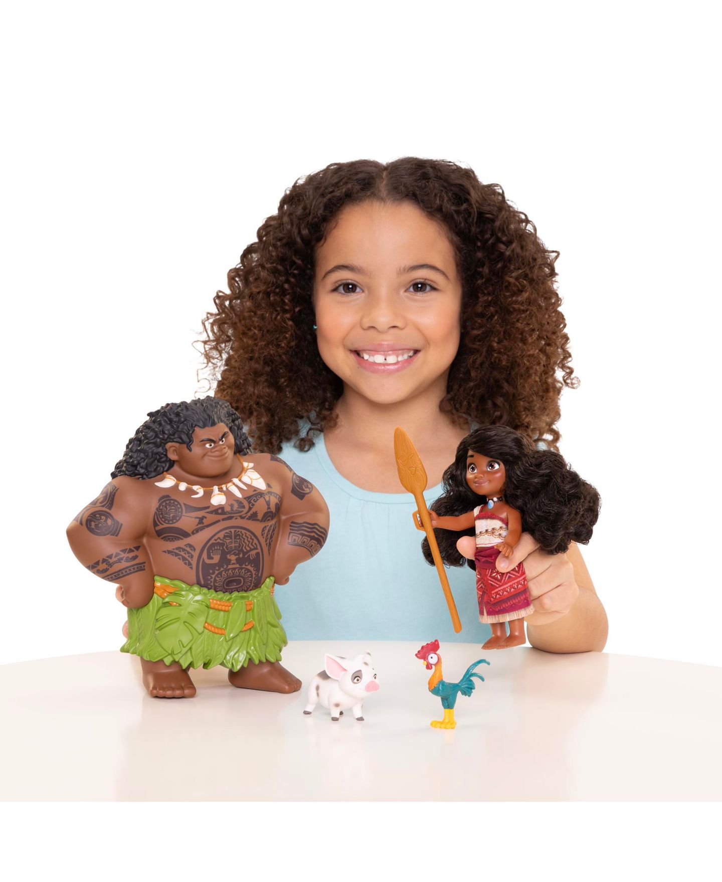 Детские куклы Disney Princess Moana & Maui Mini Dolls & Playsets, 5-Piece Set, от 3 лет — фото 3