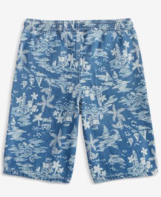 Little & Big Boys Pull-On Printed Cotton Shorts, Exclusively at Macy's