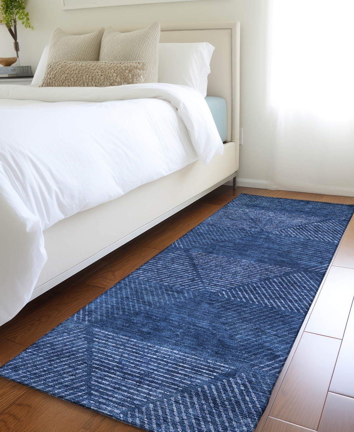 Addison Chantille Acn777 2'3''x7'6'' Runner Area Rug In Navy