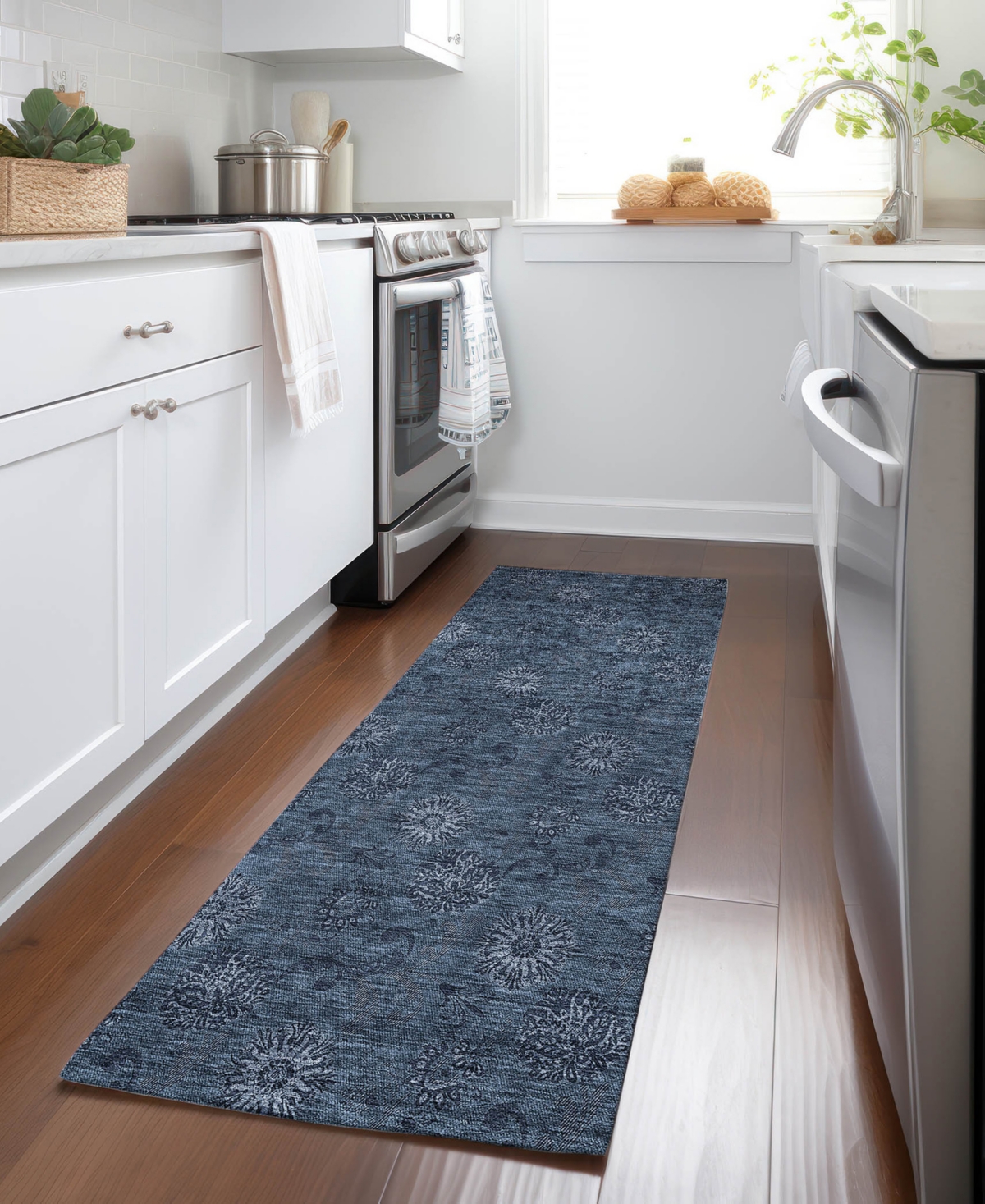 Addison Chantille Acn788 2'3''x7'6'' Runner Area Rug In Blue