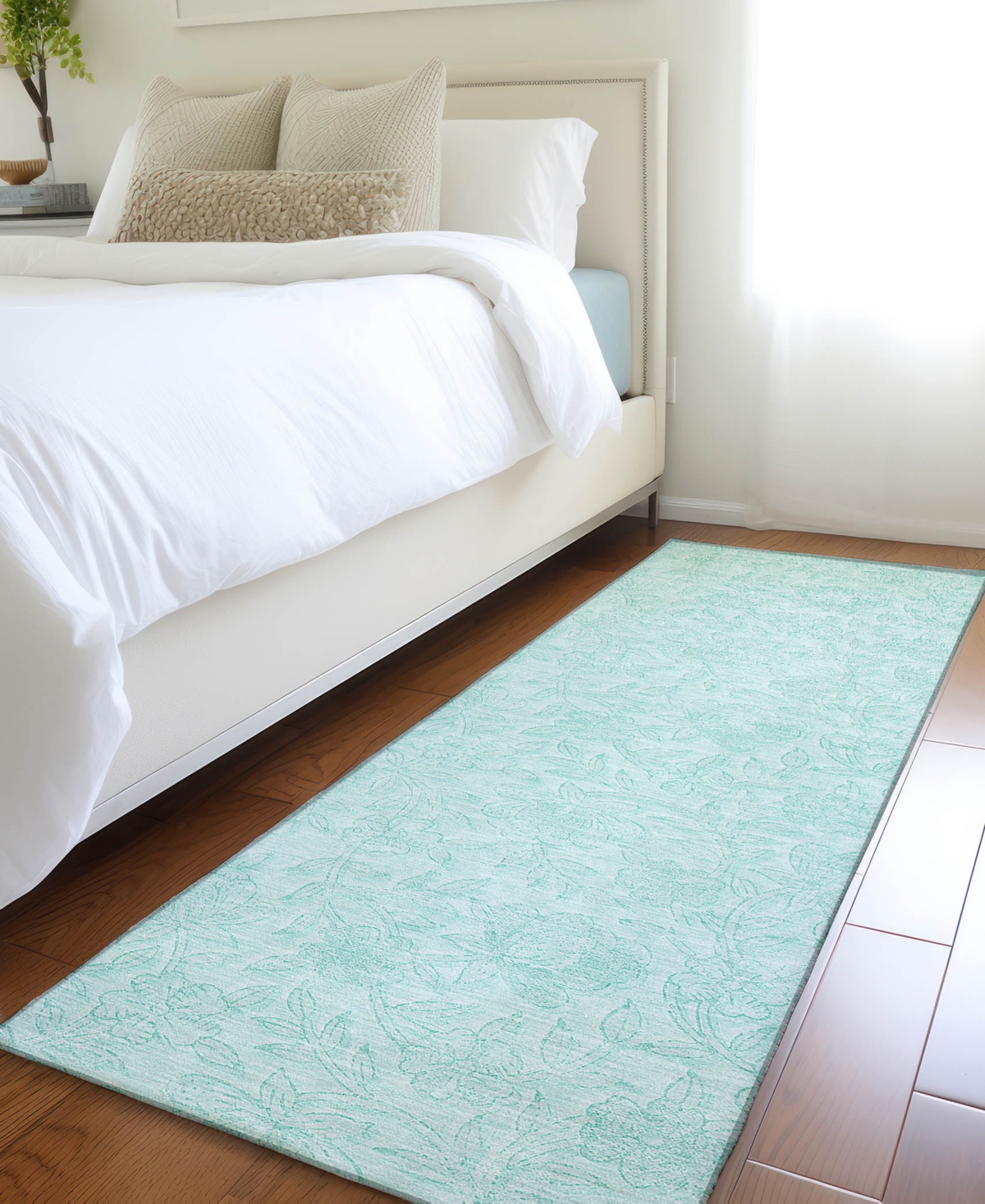 Addison Chantille Acn782 2'3''x7'6'' Runner Area Rug In Teal