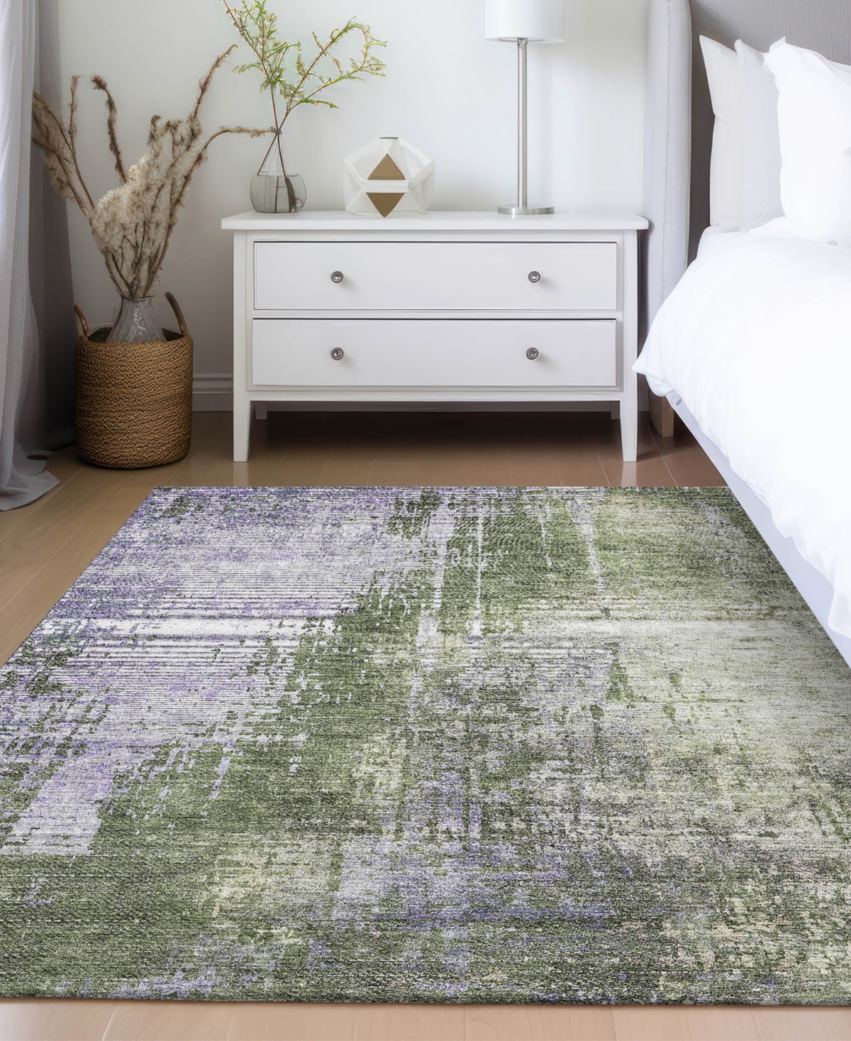 Addison Chantille Acn795 3'x5' Area Rug In Olive