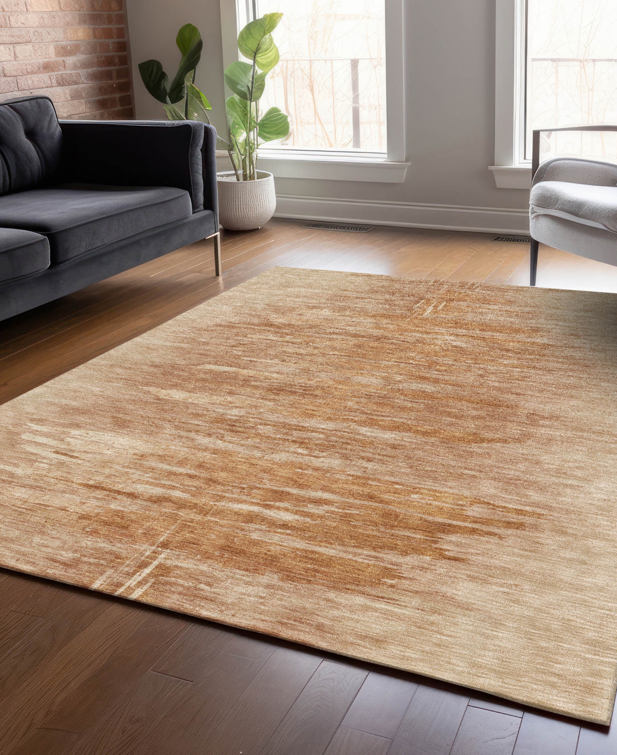 Addison Chantille Acn806 3'x5' Area Rug In Salmon