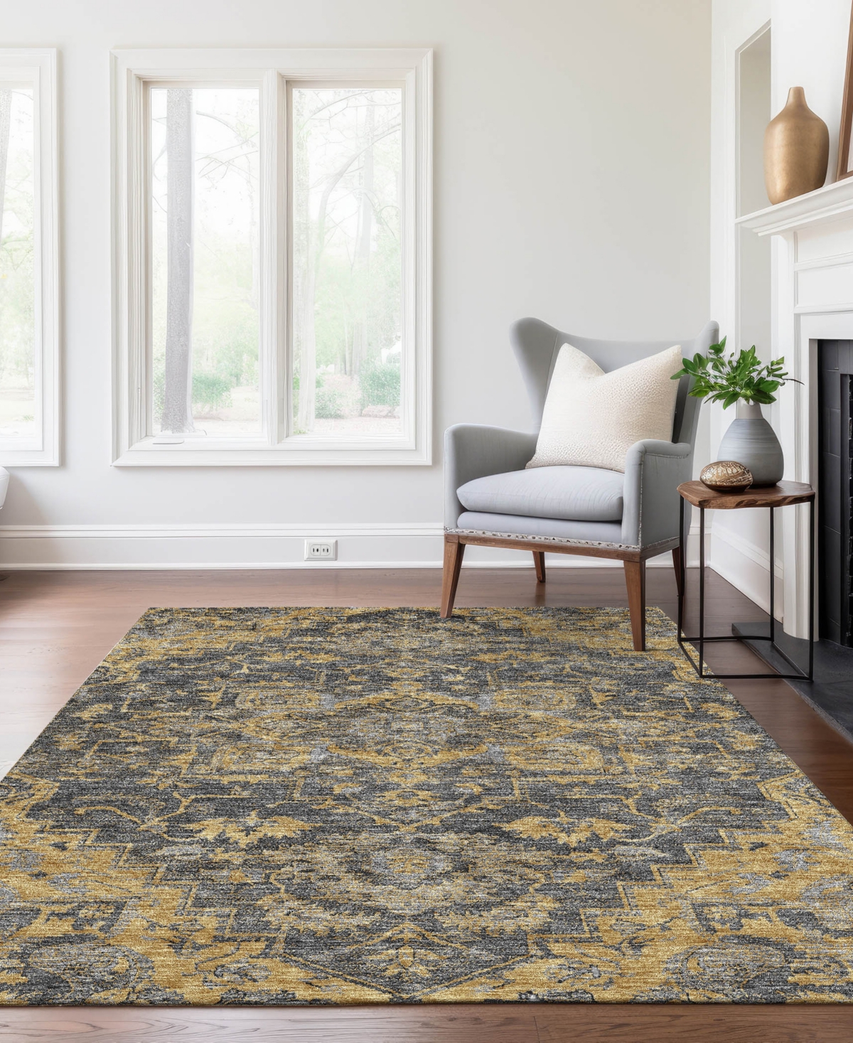 Addison Chantille Acn774 8'x10' Area Rug In Gray