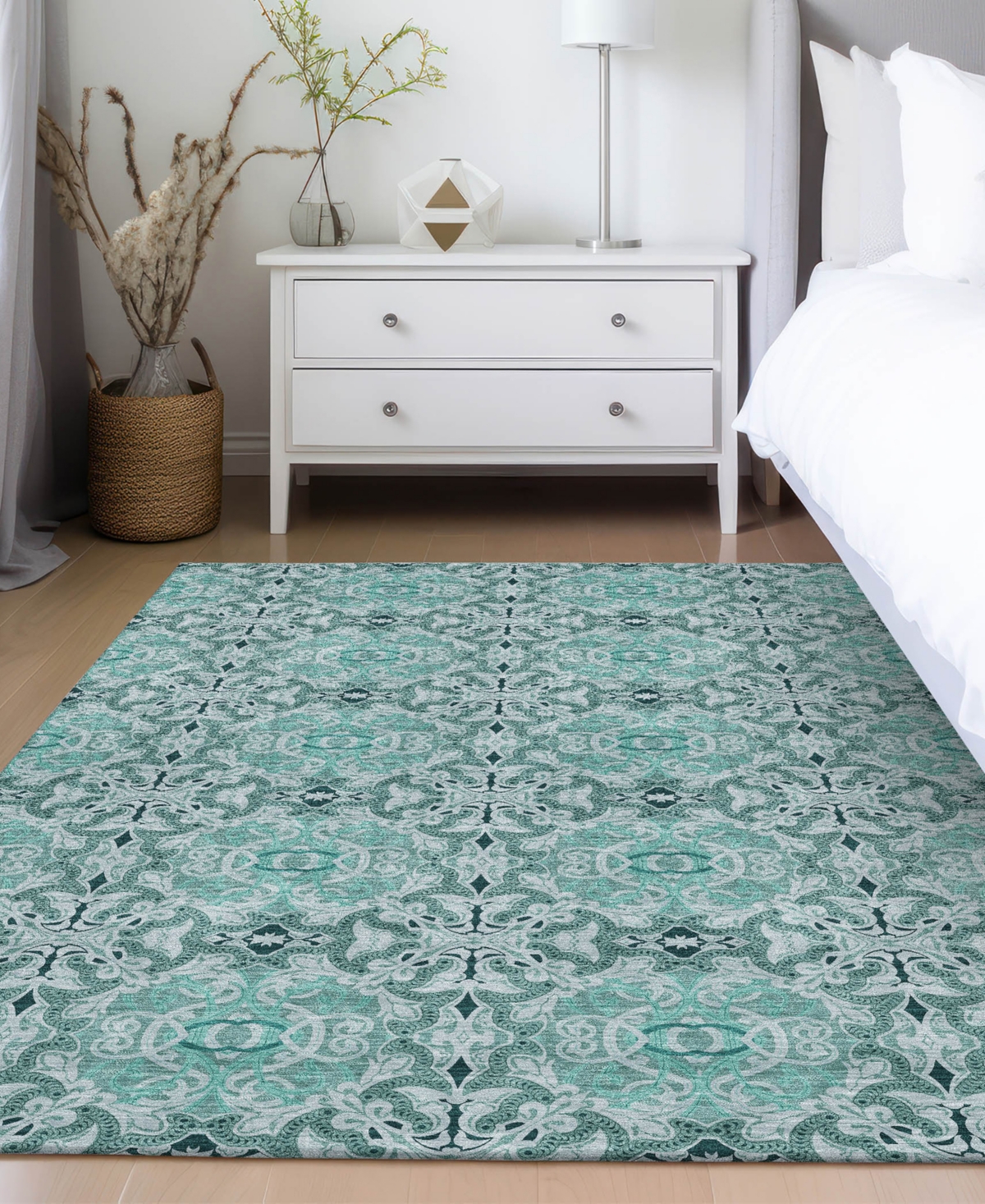 Addison Chantille Acn783 8'x10' Area Rug In Teal