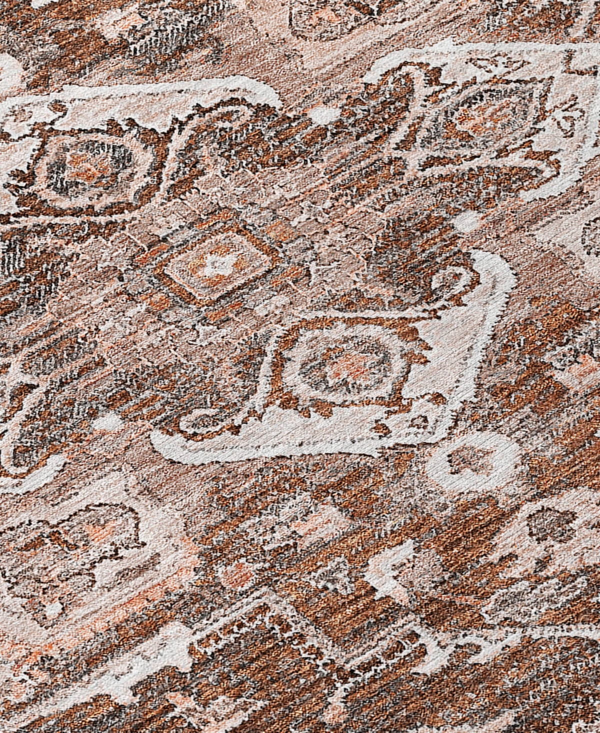 Addison Chantille Acn774 9'x12' Area Rug In Terracotta