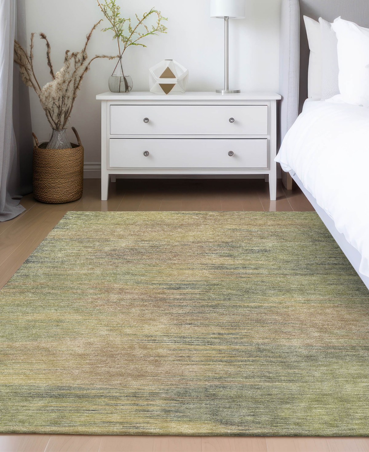 Addison Chantille Acn794 9'x12' Area Rug In Sage,gold