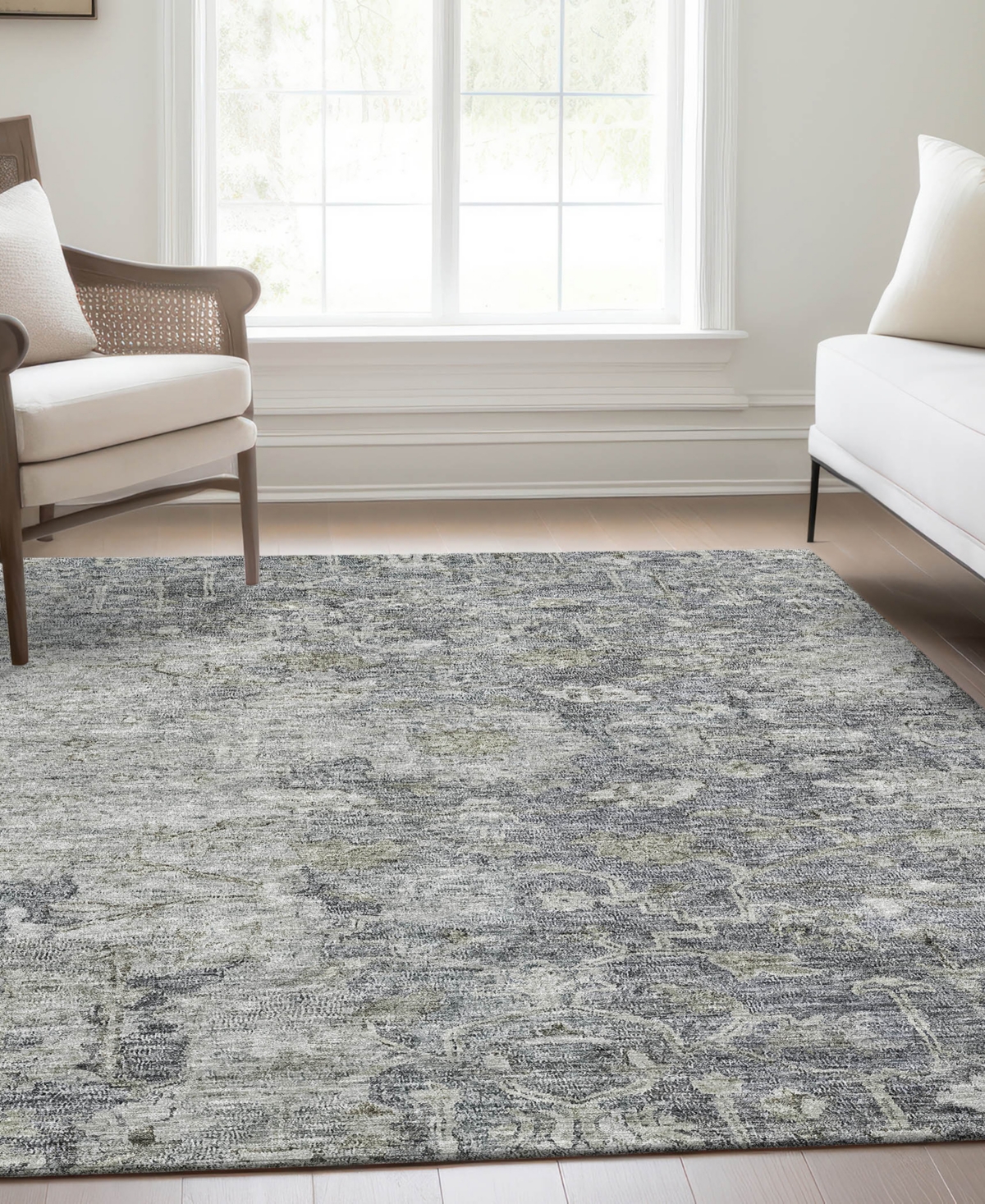 Addison Chantille Acn801 9'x12' Area Rug In Gray