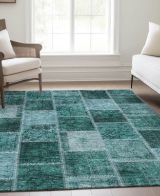 Addison Chantille Machine Washable Acn772 Area Rug Collection In Blue