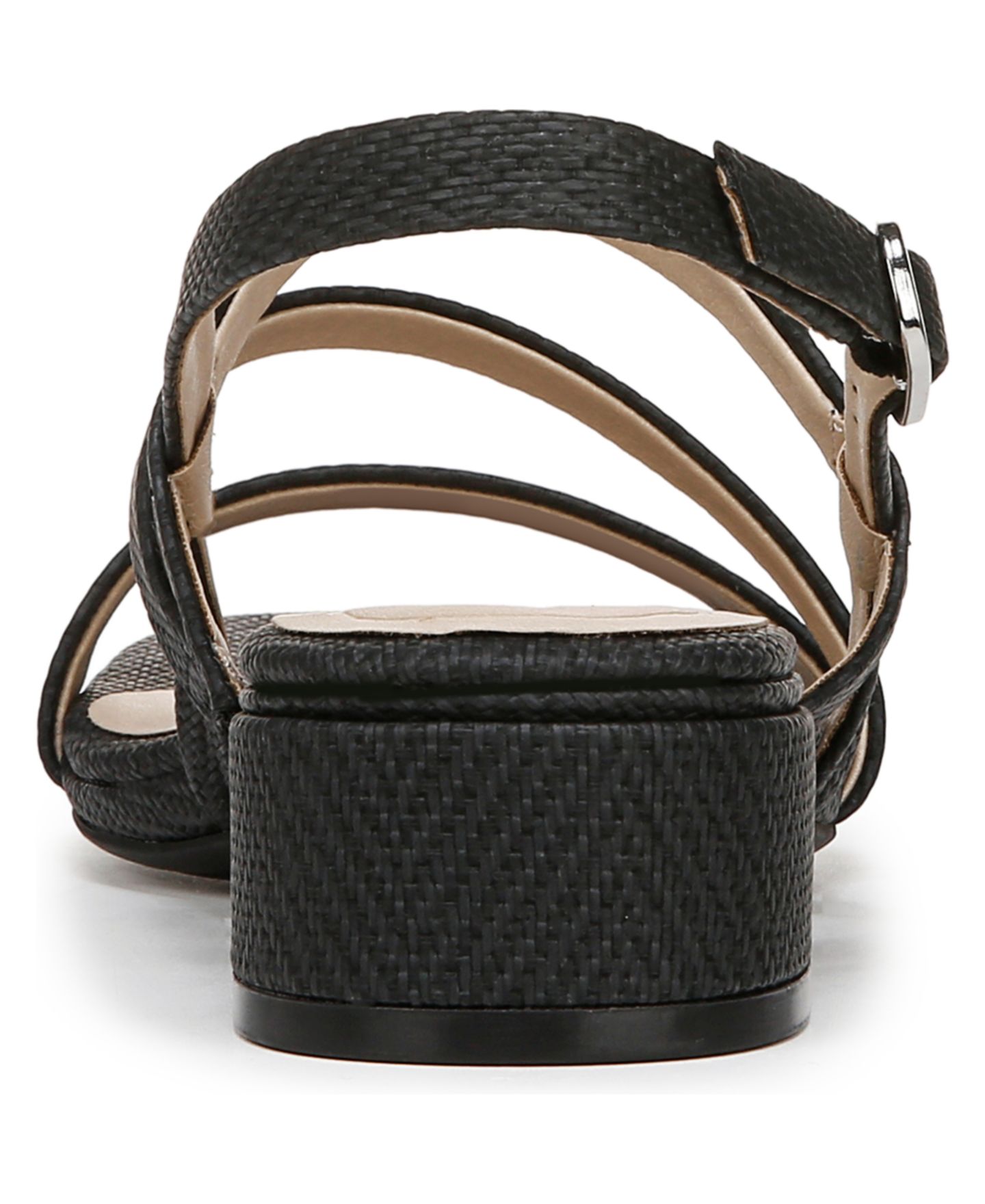 Женские сандалии LifeStride Janet Square Open Toe Slingback Dress Sandals, цвет: Чёрная искусственная кожа — фото 3