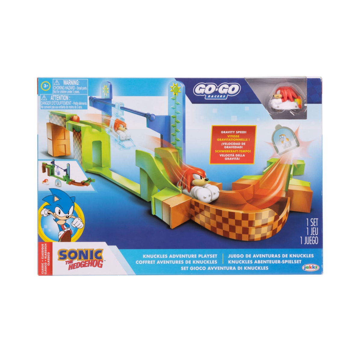 Sonic Go Go Racers Knuckles Adventure Playset In Multicolor