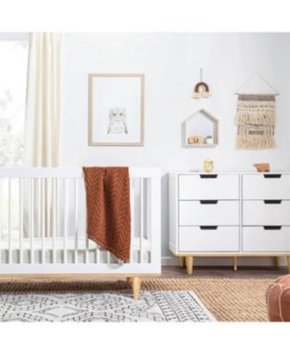 Modern Mid-Century Style 6-Drawer Double Dresser