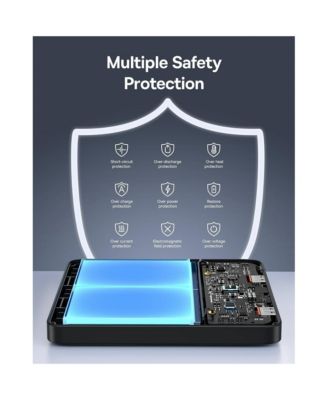 Laptop Power Bank, 20000mAh 100W Fast Charging Portable Charger with Digital Display, Blade HD Slim Battery Pack for Laptop, Black