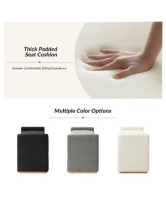 Jorge Modern Bench with Sturdy Rubber Wood Legs