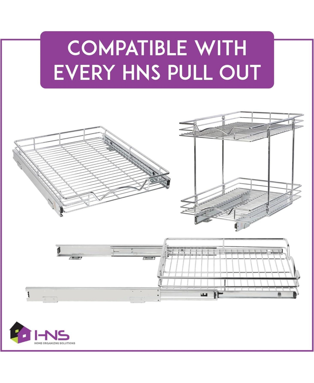 Florida Brands Sliding Rails - Pair of Heavy Duty Drawer Rails with Smooth Sliding System 17