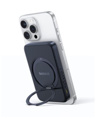 Qi2 Magnetic Power Bank 20W MagSafe Portable Charger 5000mAh Bracket Battery Pack with 360°Rotatable Ring Stand PicoGo
